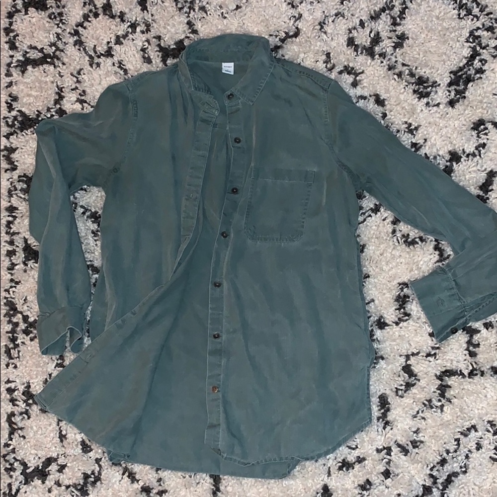 Button up green shirt